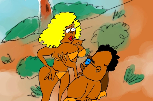 Cartoon: banana issue part5 (medium) by sal tagged cartoon,sal