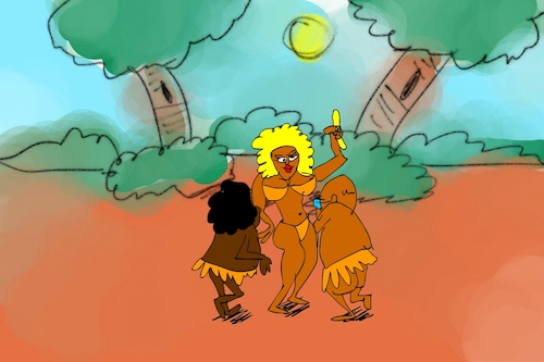 Cartoon: banana issue part5 (medium) by sal tagged cartoon,sal
