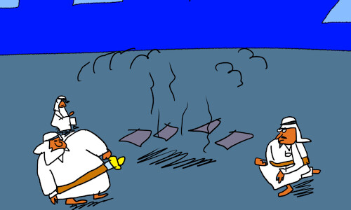 Cartoon: good morning sirs arabs p4 (medium) by sal tagged cartoon,story,good,morning,sirs,arabs