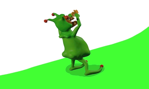 Cartoon: Mr. froggy 3d mode animation (medium) by sal tagged cartoon,animation,3d,froggy,mr