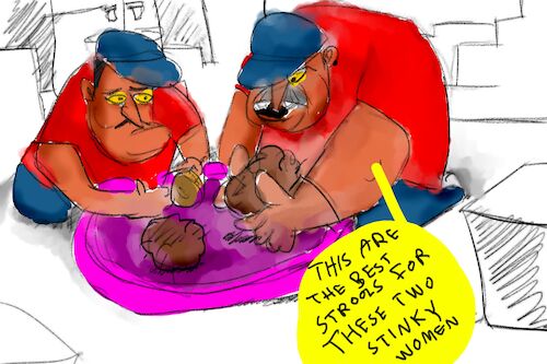 Cartoon: The chocolate ice cream2 (medium) by sal tagged cartoons,sal