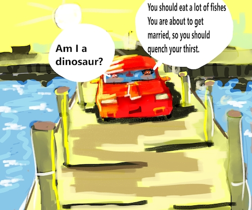 Cartoon: THE FISHING JOURNEY (medium) by sal tagged cartoon
