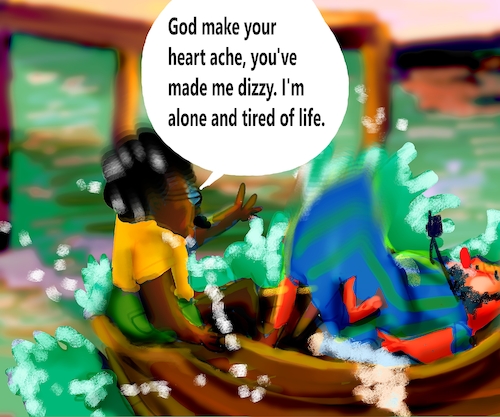 Cartoon: THE FISHING JOURNEY (medium) by sal tagged cartoon