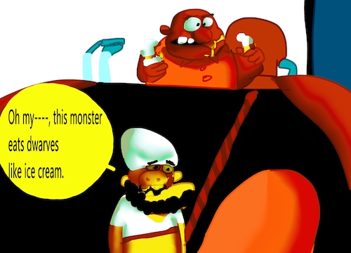 Cartoon: THE HOBBITS TROLLS (medium) by sal tagged cartoon
