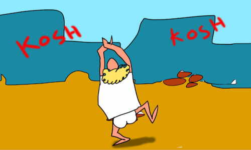 Cartoon: The kosh kosh dance part4 (medium) by sal tagged kosh,dance,cartoon,comic,story