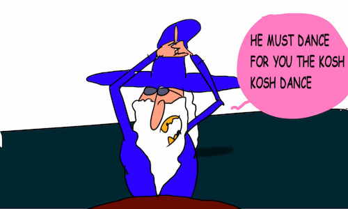 Cartoon: The kosh kosh dance part4 (medium) by sal tagged kosh,dance,cartoon,comic,story