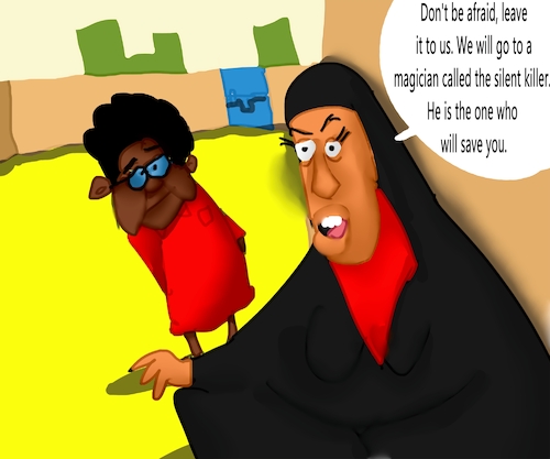 Cartoon: THE NAUGHTY BOY (medium) by sal tagged cartoon