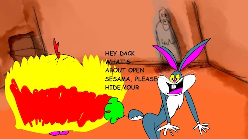Cartoon: the red flame wizard10 (medium) by sal tagged cartoon