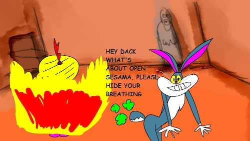 Cartoon: the red flame wizard10 (medium) by sal tagged cartoon