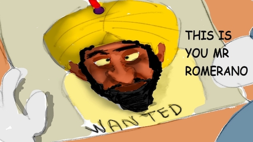 Cartoon: the red flame wizard11 (medium) by sal tagged cartoon