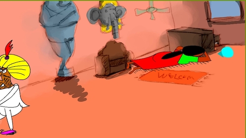 Cartoon: the red flame wizard4 (medium) by sal tagged cartoon