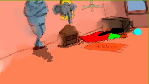 Cartoon: the red flame wizard4 (medium) by sal tagged cartoon