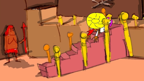 Cartoon: the red flame wizard5 (medium) by sal tagged cartoon