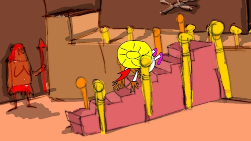 Cartoon: the red flame wizard5 (medium) by sal tagged cartoon