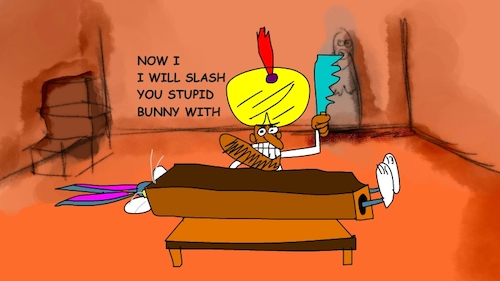 Cartoon: the red flame wizard7 (medium) by sal tagged cartoon