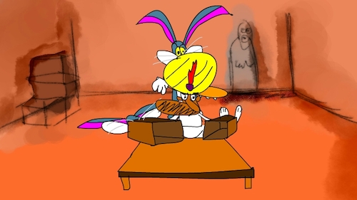 Cartoon: the red flame wizard8 (medium) by sal tagged cartoon