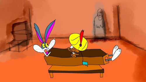 Cartoon: the red flame wizard8 (medium) by sal tagged cartoon