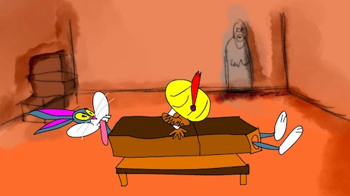 Cartoon: the red flame wizard8 (medium) by sal tagged cartoon