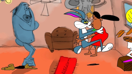 Cartoon: the red flame wizard3 (medium) by sal tagged cartoon