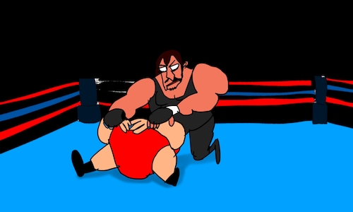 Cartoon: UNDERTAKER ANIMATIC (medium) by sal tagged cartoon,undertaker,wrestling