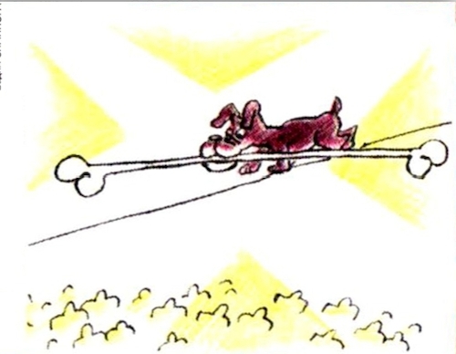 Cartoon: Dog (medium) by Siminoga Vadim tagged circus,training,fidelity,beloved