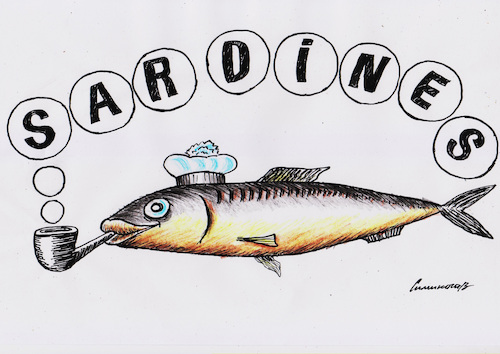 Cartoon: Sardinen (medium) by Siminoga Vadim tagged fisch,natur,wasserelement