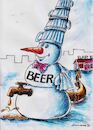 Cartoon: Bartender (small) by Siminoga Vadim tagged bar,beer,bartender,snowman,service,humor