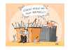 Cartoon: Rohes Fleisch (small) by Painter tagged koch,huhn,roh,fleisch,kochen,küche,braten,hähnchen,essen,messer,klinge,axt,beil,angst,wut