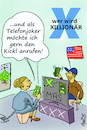 Cartoon: Entstehung neues Medienformat (small) by Arni tagged medien,format,kickl,alice,weidel,elan,musk,amerika,usa,deutschland,aufregung,hetze,angst,ausgrenzung,afd,einflußnahme,einfluss,twitter,reportage,telefonat,austausch,fragen,antworten,tesla,verfassung,schutz,eu,wächter,wahlen,kritik,telefon,telefonjoker,wer,wird,millionär,lottery