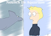Cartoon: Neulich im Aquarium (small) by Gabi Horvath tagged begegnungen,aquarium,wesen