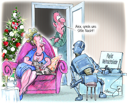 Cartoon: Alex (medium) by Ritter-Cartoons tagged stille,nacht,berthold,ritter,cartoons,pressekarikatur,karikaturen,pressezeichnung,stille,nacht,berthold,ritter,cartoons,pressekarikatur,karikaturen,pressezeichnung