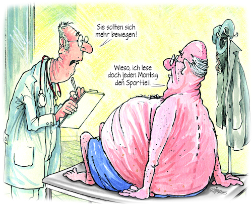 Cartoon: Arztbesuch (medium) by Ritter-Cartoons tagged arztbesuch,arztbesuch