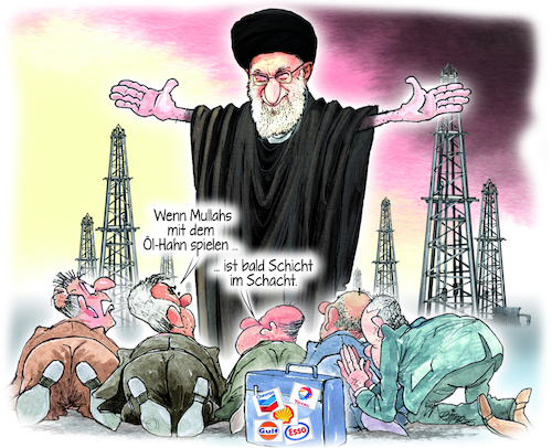 Cartoon: Das Nadelöhr der Weltwirtschaft (medium) by Ritter-Cartoons tagged das,mullahregime,sitzt,am,längeren,hebel,das,mullahregime,sitzt,am,längeren,hebel