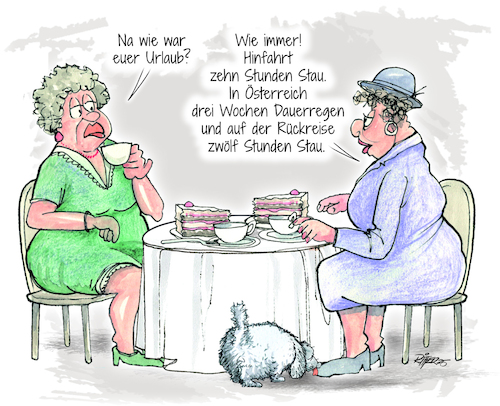 Cartoon: Urlaub (medium) by Ritter-Cartoons tagged der,ganz,normale,wahnsinn,der,ganz,normale,wahnsinn