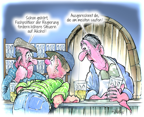 Cartoon: Winzer in Not (medium) by Ritter-Cartoons tagged alkoholsteuer,karikaturen,von,berthold,ritter,presse,cartoons,alkoholsteuer,karikaturen,von,berthold,ritter,presse,cartoons