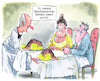 Cartoon: Afrikanische Schweinepest (small) by Ritter-Cartoons tagged gastronomie