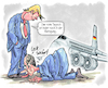 Cartoon: Antrittsbesuch (small) by Ritter-Cartoons tagged antrittsbesuch,friedrich,merz,bei,donald,trump