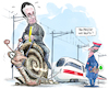 Cartoon: Bahnchaos (small) by Ritter-Cartoons tagged bahnchaos