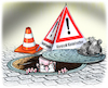 Cartoon: CDU Maskenaffäre (small) by Ritter-Cartoons tagged vorsicht,kanalratten