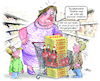 Cartoon: Ernährungsbericht (small) by Ritter-Cartoons tagged der,hat,gut,reden