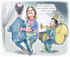 Cartoon: Herbstball (small) by Ritter-Cartoons tagged regierungskoalition,ritter,karikatur,pressezeichnung,friedrich,merz,bärbel,bas,lars,klingbeil