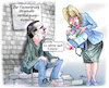Cartoon: Straßenbettler (small) by Ritter-Cartoons tagged straßenbettler,bundeswehr,pistorius,verteidigung,bedrohung