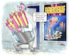 Cartoon: Vollpfosten (small) by Ritter-Cartoons tagged feuerwerk,silvester,handel,die,wirtschaft,boomt