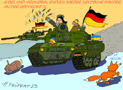 Cartoon: Ostfront (medium) by Prüfert tagged politischer,und,humoristischer,cartoonist