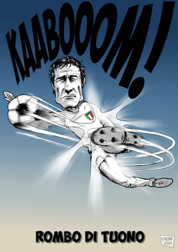 Cartoon: RomboDiTuono (medium) by Lamberto tagged gigiriva