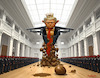 Cartoon: Bälle für den Ballsaal sind da! (small) by MorituruS tagged us,präsident,donald,trump,fäkalien,kot,shit,usa,demonstranten,könig,ki,ai,video,truth,social,faschismus,fascism,royal,humour,no,kings,städte,kenny,loggins,danger,national,garde,militär,autokratie,diktator,zone,cartoon,karikatur,moriturus