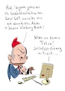Cartoon: Alibi (small) by Floffiziell tagged scholz,schlumpf,alibi,ki,selbstzerstörung