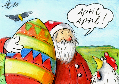 Cartoon: April April (medium) by Henrich tagged april,ostern
