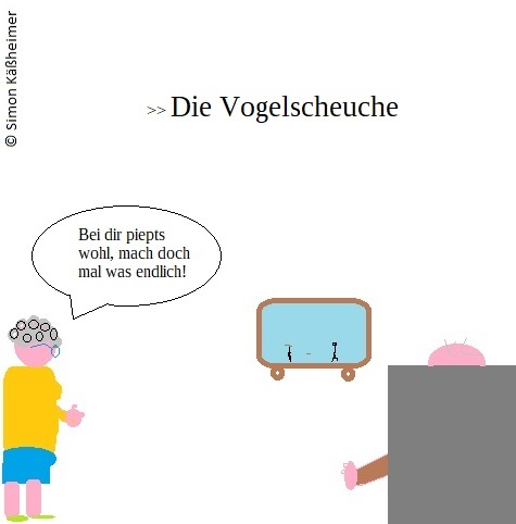 Cartoon: Geschlechterscheuchen (medium) by Flymon tagged vogelscheuche