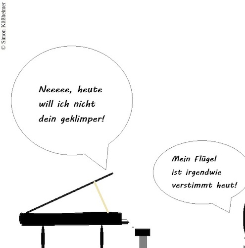 Cartoon: Verstimmtes Flügelwesen ... (medium) by Flymon tagged flügel,stimmung,schlechte